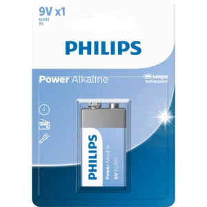 Bateria de 9V Alcalina Philips