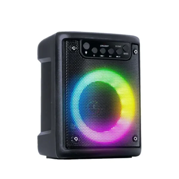 Caixa de Som Portátil Grasep RGB Bluetooth 4" - Imagem 4