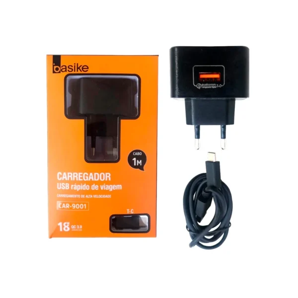 Carregador Basike 18W V8 - Imagem 3