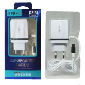 Carregador Inova 4.8A 2USB V8