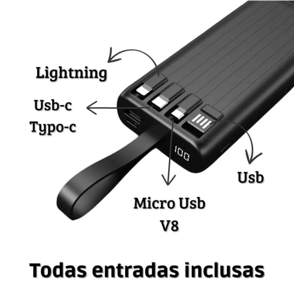 Power Bank Portatil 20000mah  H'Maston - Imagem 4