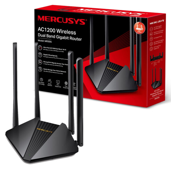 Roteador AC1200 Wireless Gigabit Dual Band Mercusys